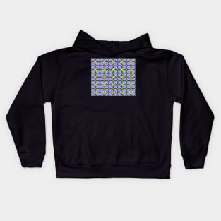 Abstract pattern - floral purple and green. Kids Hoodie